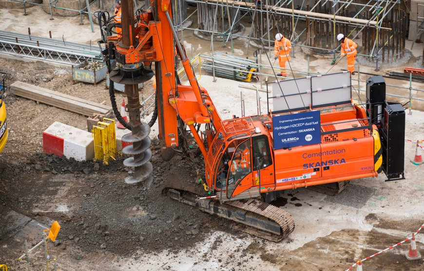 HS2 TRIALS DUAL-FUEL PILING RIG ON LONDON SITE